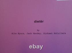 RARE ORIGINAL Script of Mike Myers Never Made Movie DIETER May 22 2000