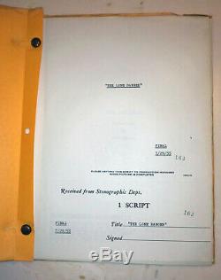 RARE Original 1955 Shooting Script of THE LONE RANGER (feature film) withC. Moore