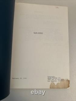 RARE Original BLADE RUNNER Movie Script Screenplay 1982 Harrison Ford Ridley