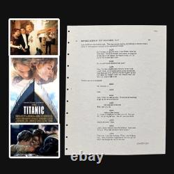 RARE Original Titanic 1996 Revised Actor Movie Script Vintage Memorabilia COA