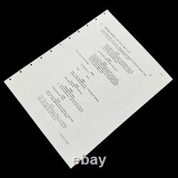 RARE Original Titanic 1996 Revised Actor Movie Script Vintage Memorabilia COA