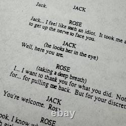 RARE Original Titanic 1996 Revised Actor Movie Script Vintage Memorabilia COA