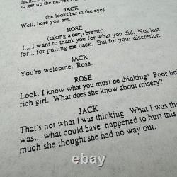 RARE Original Titanic 1996 Revised Actor Movie Script Vintage Memorabilia COA