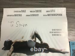 RARE! Signed Bret Easton Ellis German AMERICAN PSYCHO movie Poster 33x23 no book