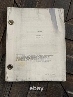 RARE Twister Movie 1996 Original Cast Member Script/Screenplay Memorabilia