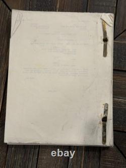 RARE Twister Movie 1996 Original Cast Member Script/Screenplay Memorabilia