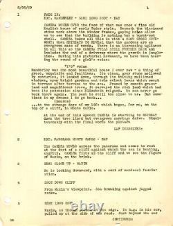 REBECCA (Aug 24, 1939) Film script based on the novel by Daphne du Maurier
