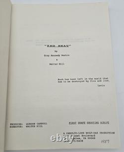 RED HEAT / Walter Hill 1987 Screenplay, Arnold Schwarzenegger & Jim Belushi film