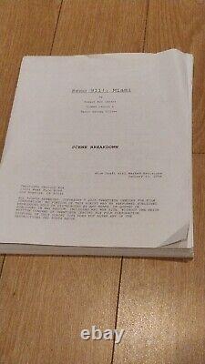 RENO 911! MIAMI Movie Script, Rare Collectable! Thomas Lennon, Niecy Nash