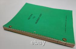 RETURN TO HORROR HIGH / Bill Froehlich 1986 Screenplay, comedy slasher film