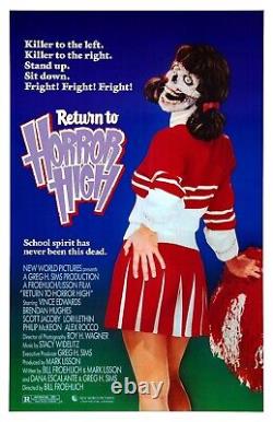 RETURN TO HORROR HIGH / Bill Froehlich 1986 Screenplay, comedy slasher film
