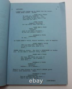 ROSEMARY'S BABY II / Anthony Wilson 1976 TV Movie Script Screenplay, HORROR film
