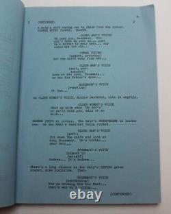 ROSEMARY'S BABY II / Anthony Wilson 1976 TV Movie Script Screenplay, HORROR film