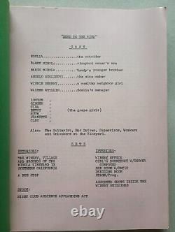 RUNAWAY GIRL (1961) Original Movie Script / Lili St. Cyr / Jock Mahoney