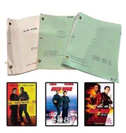 RUSH HOUR 1, 2 and 3 Original scripts Movie Prop Jackie Chan Chris Tucker