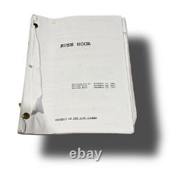 RUSH HOUR 1, 2 and 3 Original scripts Movie Prop Jackie Chan Chris Tucker