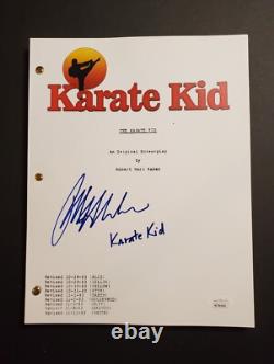 Ralph Macchio SIGNED The Karate Kid Movie Script Inscribed Karate Kid (JSA)