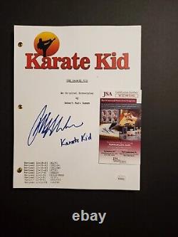 Ralph Macchio SIGNED The Karate Kid Movie Script Inscribed Karate Kid (JSA)