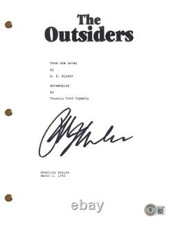 Ralph Macchio Signed Autograph The Outsiders Movie Script Screenplay Beckett COA