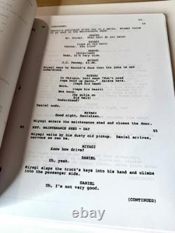 Ralph Macchio Signed'the Karate Kid' Full Movie Screenplay Script Beckett Coa