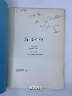 Ransom Unproduced Movie Screenplay 1978 Vintage RARE Anne Charlotte Lindgren
