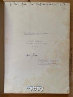 Rare 1930s Original French Film Script Les Quintuples au Pensionnat Rene Jayet