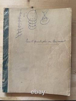 Rare 1930s Original French Film Script Les Quintuples au Pensionnat Rene Jayet