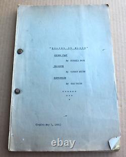 Rare 1931 Original Movie Script Heaven On Earth By Russell Mack Robert Keith