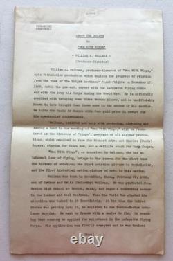 Rare 1938 Men with Wings Collection Movie Script Planes & Pilots Info Articles