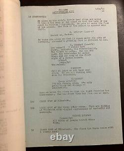 Rare 1944 Mademoiselle Fifi Original Movie Script