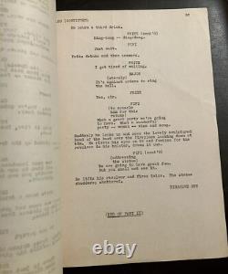 Rare 1944 Mademoiselle Fifi Original Movie Script