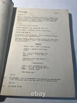 Rare 1960's Not For Love Movie Script, Melvin L. Gold, Virginia McManus