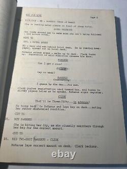 Rare 1960's Not For Love Movie Script, Melvin L. Gold, Virginia McManus