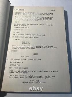 Rare 1960's Not For Love Movie Script, Melvin L. Gold, Virginia McManus