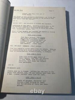 Rare 1960's Not For Love Movie Script, Melvin L. Gold, Virginia McManus