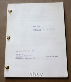 Rare 1986 Oliver Stone The Platoon Movie Script Screenplay Orion Pictures