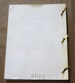 Rare 1986 Oliver Stone The Platoon Movie Script Screenplay Orion Pictures