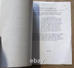 Rare 1986 Oliver Stone The Platoon Movie Script Screenplay Orion Pictures