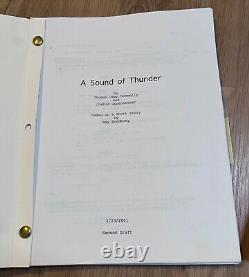 Rare 2001 A Sound Of Thunder Movie Script 2nd Draft Oppenheimer & Donnelly