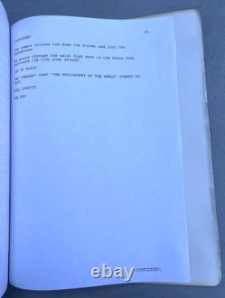 Rare 2002 Ken Park Harmony Korrine Larry Clark Original Independent Movie Script