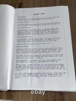 Rare 2003 Trading Paint Britney Spears NASCAR Movie Script Screenplay & Budget