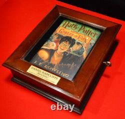 Rare DANIEL RADCLIFFE signed HARRY POTTER BOOK CASE, COA, Movie Coin SET, DVD