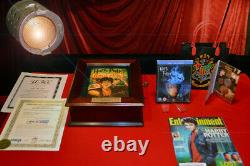 Rare DANIEL RADCLIFFE signed HARRY POTTER BOOK CASE, COA, Movie Coin SET, DVD
