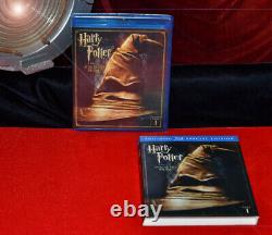 Rare DANIEL RADCLIFFE signed HARRY POTTER BOOK CASE, COA, Movie Coin SET, DVD