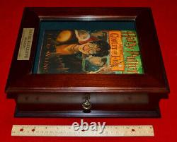 Rare DANIEL RADCLIFFE signed HARRY POTTER BOOK CASE, COA, Movie Coin SET, DVD