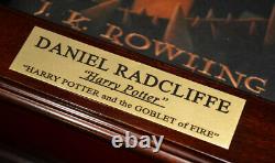 Rare DANIEL RADCLIFFE signed HARRY POTTER BOOK CASE, COA, Movie Coin SET, DVD