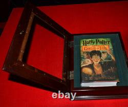 Rare DANIEL RADCLIFFE signed HARRY POTTER BOOK CASE, COA, Movie Coin SET, DVD