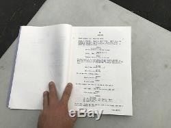 Rare ER Original Movie Script 1994 Complete! ER Movie Series By Michael Crichton