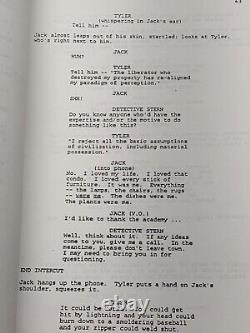 Rare Fight Club Jim Uhls Movie Screenplay Script 1998 Brad Pitt Ed Norton Leto