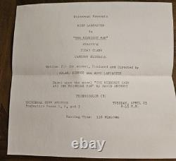Rare Invitation To The screenplay for the 1974 film The Midnight Man